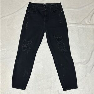 Judy Blue Distressed Boyfriend Jeans - Black - Size 9/29